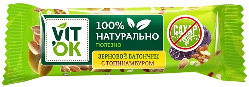 VitOk Батончик с топинамбуром неглазир. 30г