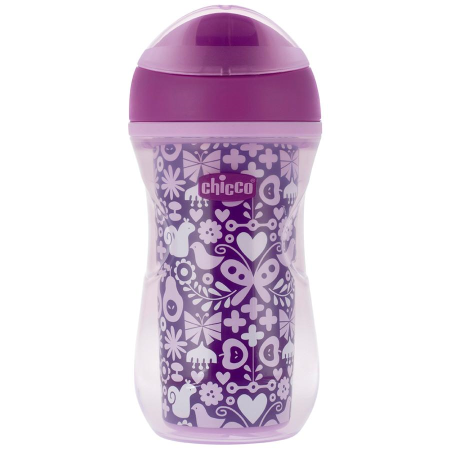 Поильник-стакан 14м+ CHICCO Active Cup 266мл Pink Непроливайка (цв.в асс.)