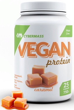 CyberMass Протеин Веган 750г Сливочная карамель