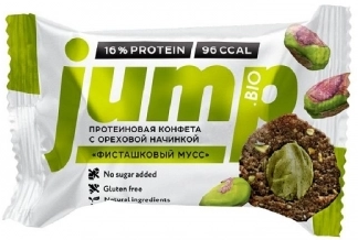 Конфета протеиновая Jumpbio с орех.нач. Фисташковый мусс 30г