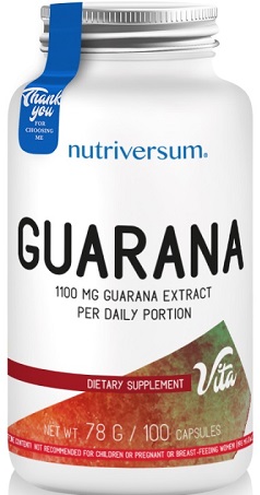 Vita - Guarana 100caps Nutriversum Гуарана 1100мг №100капс  &