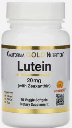 California G.N. Лютеин 20мг №60капс.с зеаксантином  &