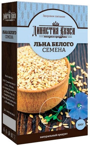 Династия вкуса Семена Льна Белого 300 г
