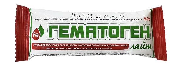 Гематоген Лайт MG 40 г ( MegaGem Казахстан )