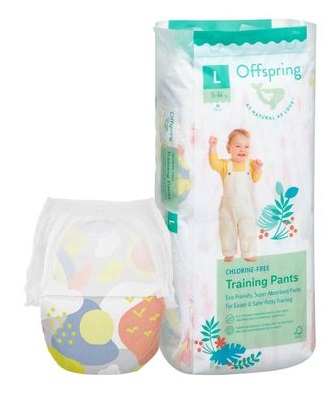 Offspring трусики подгузники для детей Небо L (9-14кг) 36 шт