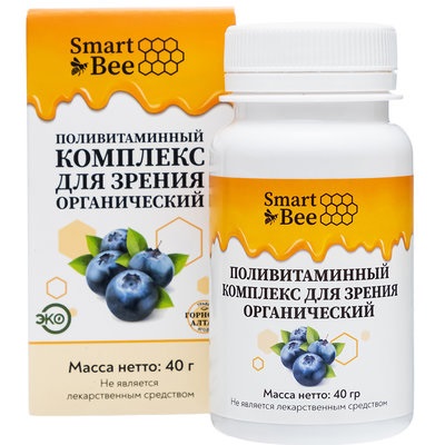 Smart Bee Смарт Би Поливитаминный комплекс для зрения Органический 40г