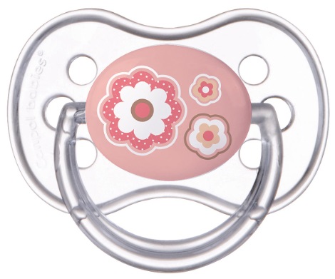 Соска-Пустышка Силиконовая CANPOL BABIES 6-18м NB симетричная ( 1 шт ) арт.22/581 pink