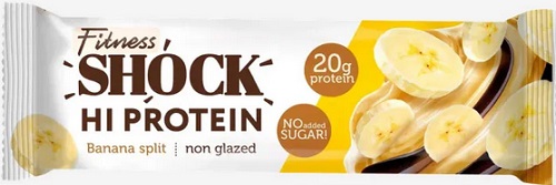 FitnessShocks Батончик неглазир.Банановый десерт 60г