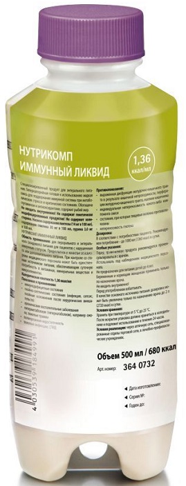 Нутрикомп Иммунный Ликвид 500 мл нейтральный вкус @ &