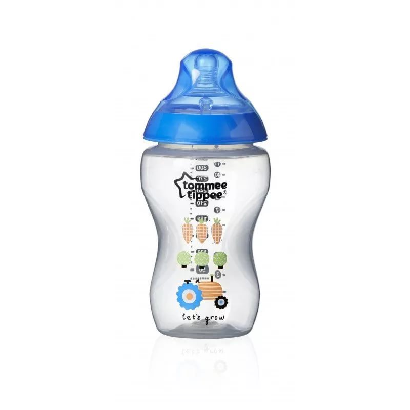 TOMMEE TIPPEE Бутылочка для кормления средний поток 340 мл, +3мес