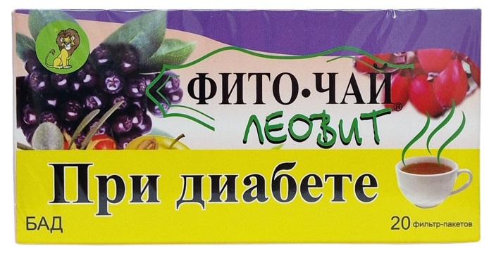 Леовит фиточай при Диабете №20 пак.