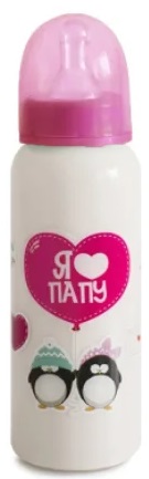 Бутылочка 6м+ BABY PLANET с ручками 250 мл арт.8423/4