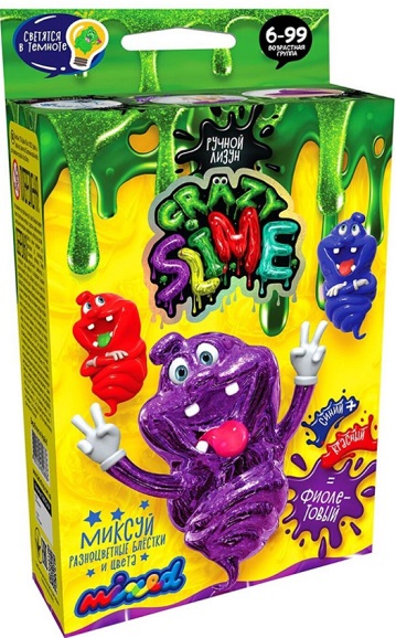 Набор для Опытов 10+ Crazy Slime фиолетовый мини арт.02886