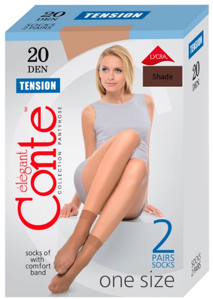 Conte носки женские Tension 20 (2пары) размер 23-25 shade