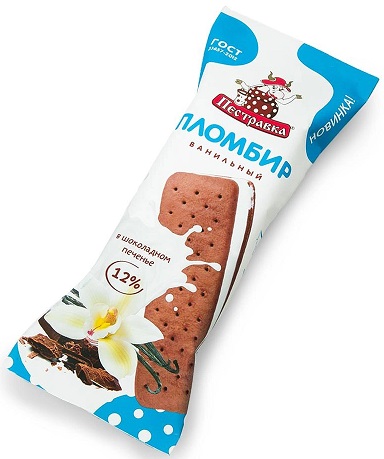 Мороженое Купино Сэндвич Пломбир на сливках в шок.печенье