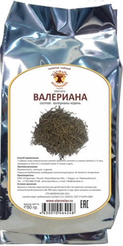 Старослав Валериана корень 50г россыпью
