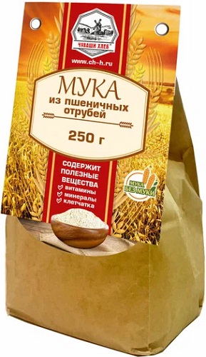 Мука из Пшеничных Отрубей 250г Чуваши Хлеб