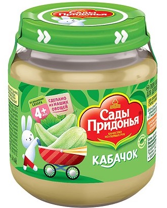 Сады Придонья Пюре Кабачок 120г с 4 мес. стекло