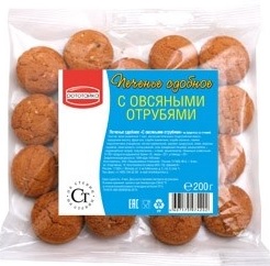 Рототайка Печенье Сдобное с овсяными отрубями 200г на стевии