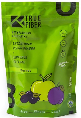 TrueFiber Клетчатка Фитнес Асаи-Яблоко-Слива 100г