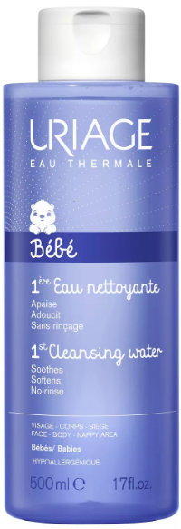 Uriage Bebe Cleansing Water Ультрамягкая очищающая вода 500 мл