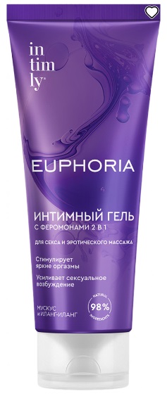 Гель интимный для секса с ферамонами 2в1 INTIMLY Euphoria 75мл смазка