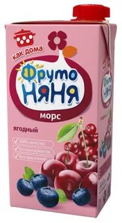 ФрутоНяня Морс ягодный 200мл 