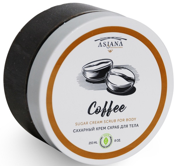 ASIANA cахарный крем скраб для тела Coffee 250 мл