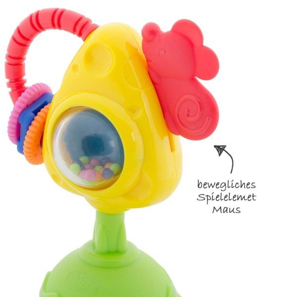 Игрушка CHICCO Погремушка "Cheese & Crackers Mouse" 6-18м