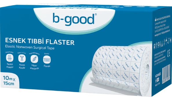 Хирургическая лента эластичная нетканая 10м*15см B-Good