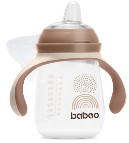 Поильник 12м+ BABOO с носиком 260 мл Au Naturale