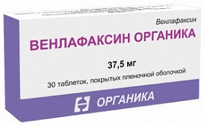 Венлафаксин Органика табл. 37,5 мг №30 (Упаковка)