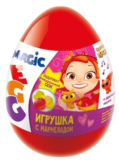 Мармелад Magic Egg Cave Club в пластиковом яйце с игрушкой 10г