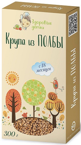 Здоровые детки Полба крупа 300г с 18мес.