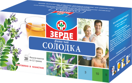 Зерде Солодка корни фито-чай 1,5г №20пак
