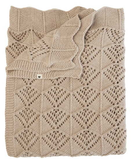 Плед вязаный Bibs Blanket Wavy Vanilla арт.9406245