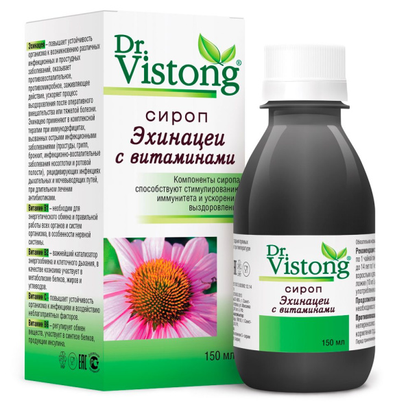 Dr.Vistong Сироп Эхинацеи с витаминами 150мл. &