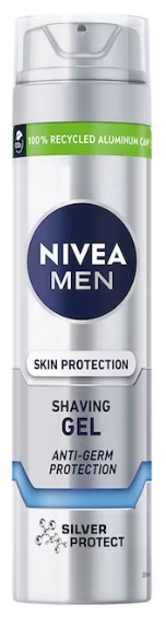 NIVEA MEN Гель для бритья Серебряная защита с ионами серебра 200 мл