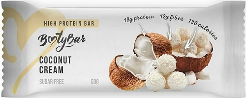 BootyBar Classic Батончик Протеиновый 50г Кокосовый крем