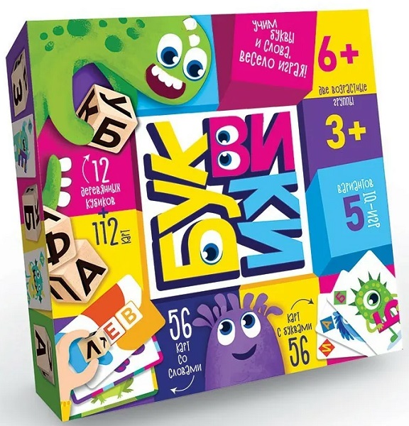 Настольная Игра 6+ Буквики арт.06983