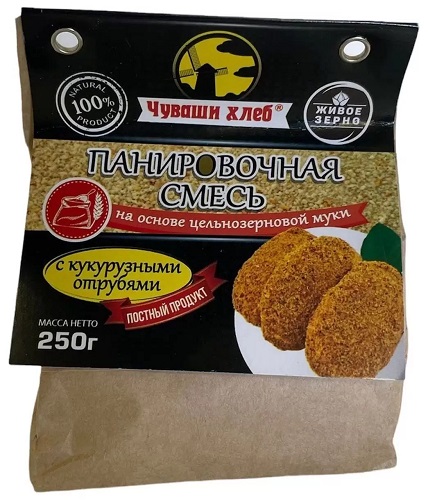Панировочная смесь с Кукурузными отрубями 250г Чуваши Хлеб