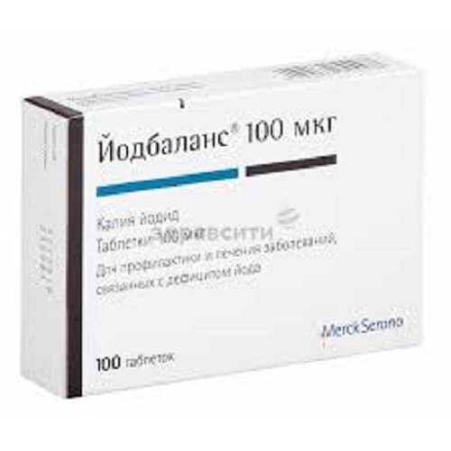 Йодбаланс табл. 100 мкг №100 ( калия йодид ) (Упаковка)
