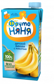 ФрутоНяня Нектар Банан с мякотью 500мл