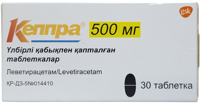 Кеппра табл. 500 мг №30 ( леветирацетам ) (Упаковка)