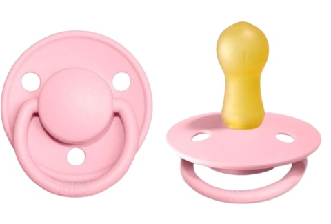 Пустышка латексная 6м+ Bibs De Lux Baby Pink арт.1210234
