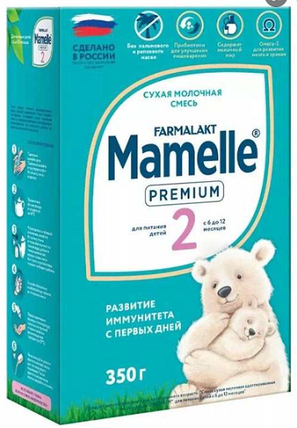 Mamelle Farmalakt Premium 2 Смесь сухая молочная адаптированная  с 6 мес. 350г