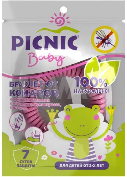 PICNIC Baby Браслет от комаров репеллент 1шт