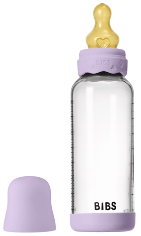 Бутылочка для кормления стеклянная Bibs Violet Sky 240мл латексная соска арт.50202291