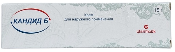 Кандид Б крем 1% 15 гр ( клотримазол, беклометазон )