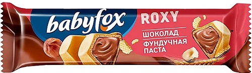 Вафельный батончик Babyfox Roxy орех 18,2г